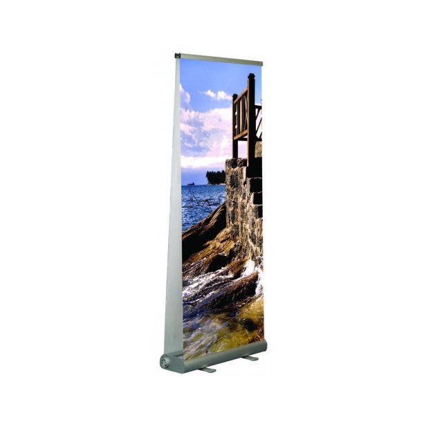 Smart Roll Banner, Dobbeltsidet 100 x 107 - 237 cm  Alu/elox.
