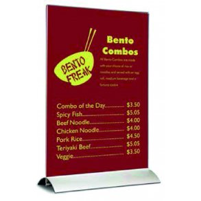 Menukort holder m. alu fod