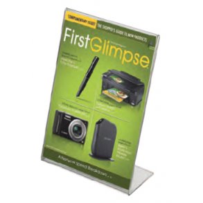 Akryl L menukort holder